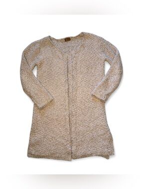 POL tan fuzzy long sweater cardigan with a boho vibe size medium🗻